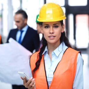 Workers in safety gear
